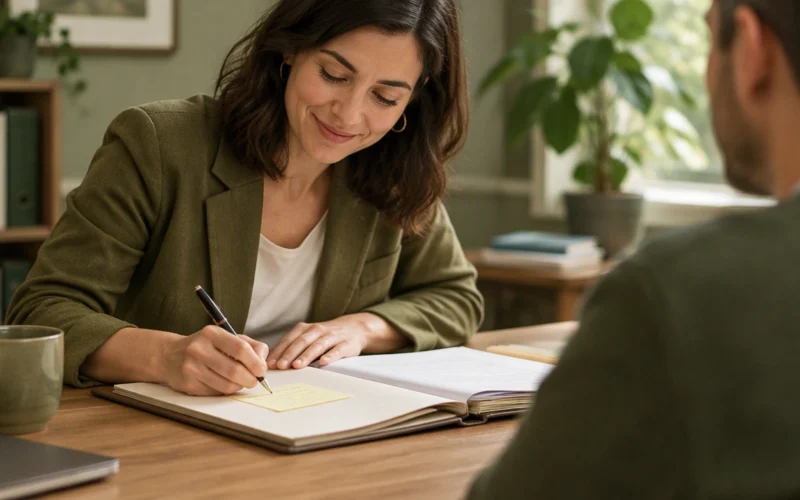 building trust with handwritten notes