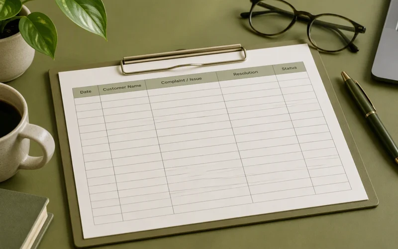 how to log complaints and resolutions