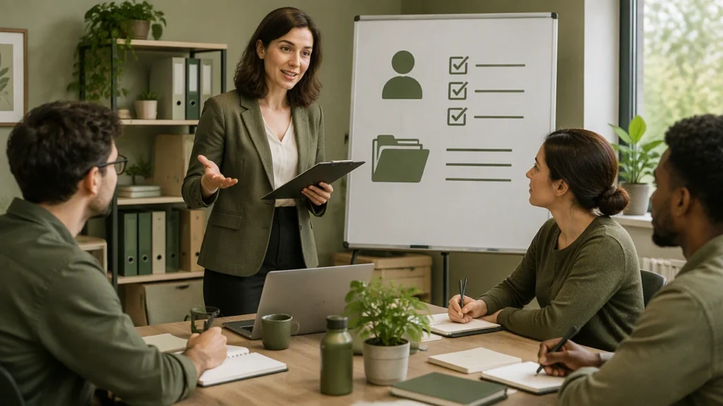 teaching staff to maintain clean client records