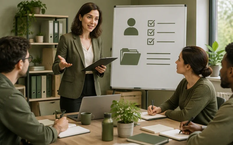teaching staff to maintain clean client records